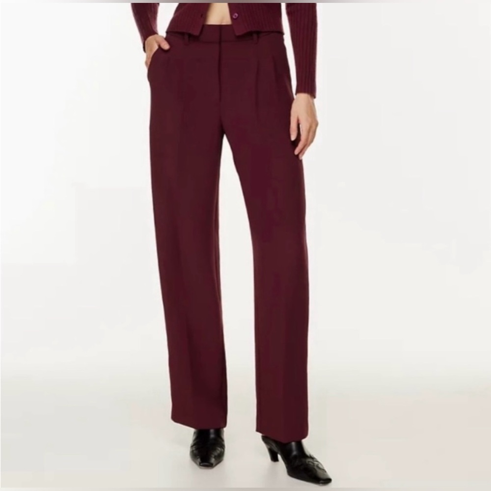 Wilfred Effortless Pants in Burgundy